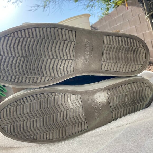 Greats Brooklyn The Royale Leather Sneakers in Navy - Size 11.5 - Picture 9 of 9